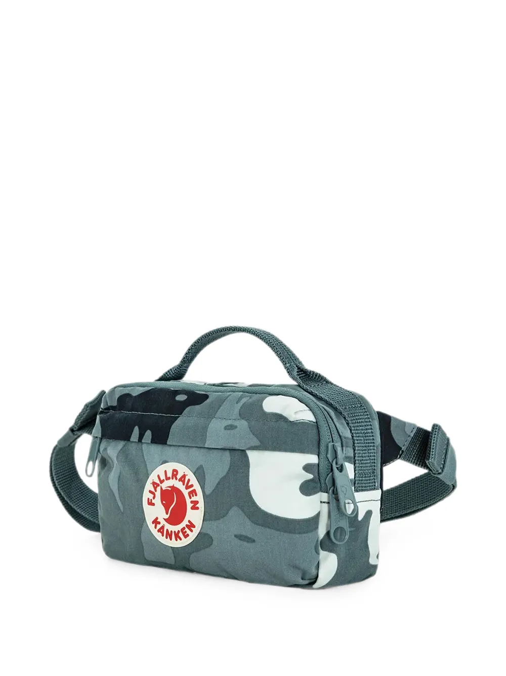 Fjällräven Kånken heuptas met camouflageprint Blauw