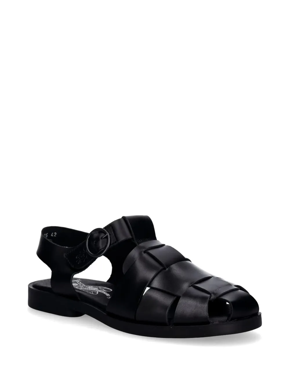 Fly London interwoven leather sandals Zwart