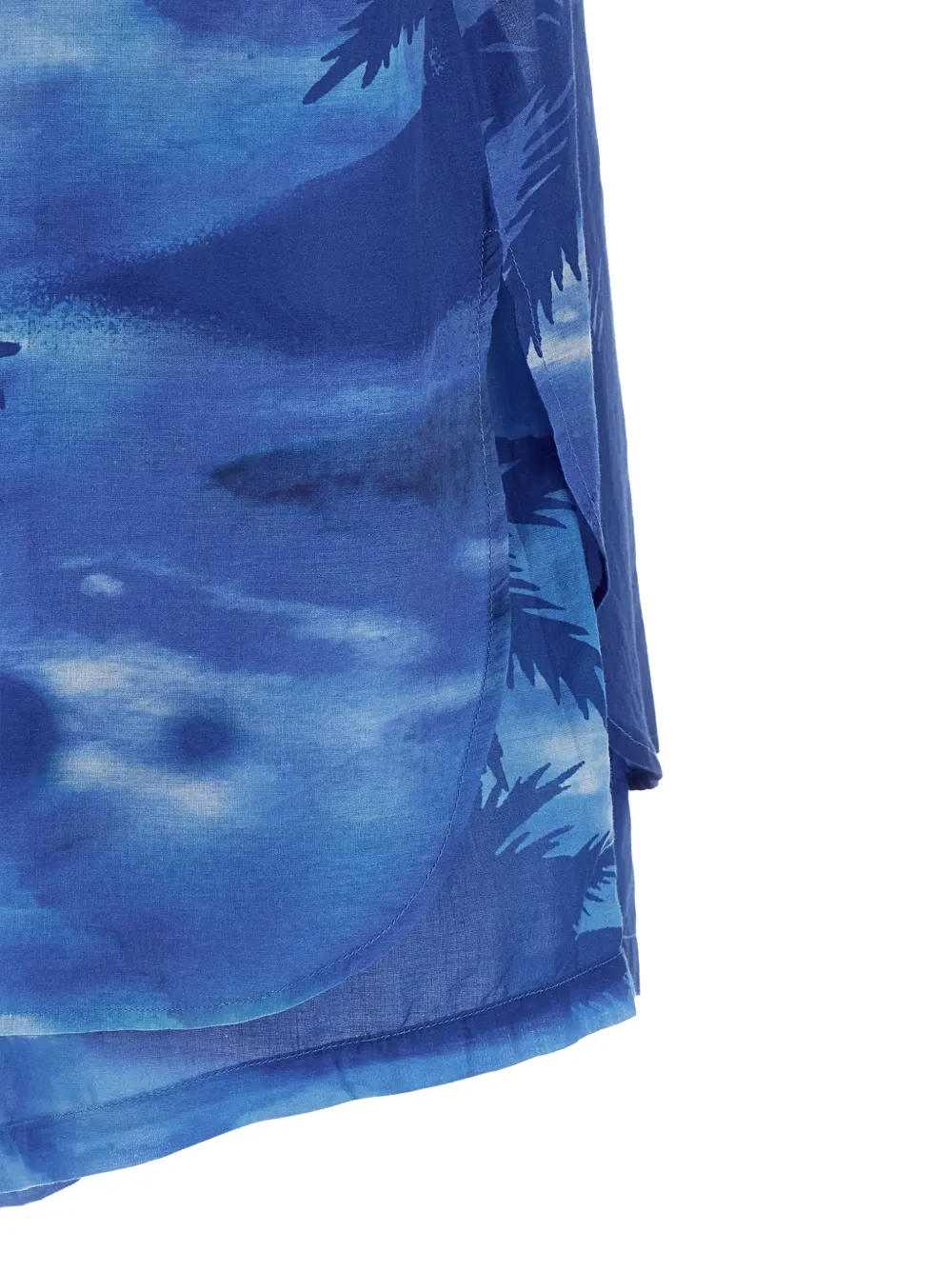 Polo Ralph Lauren Palm katoenen blouse en shorts Blauw