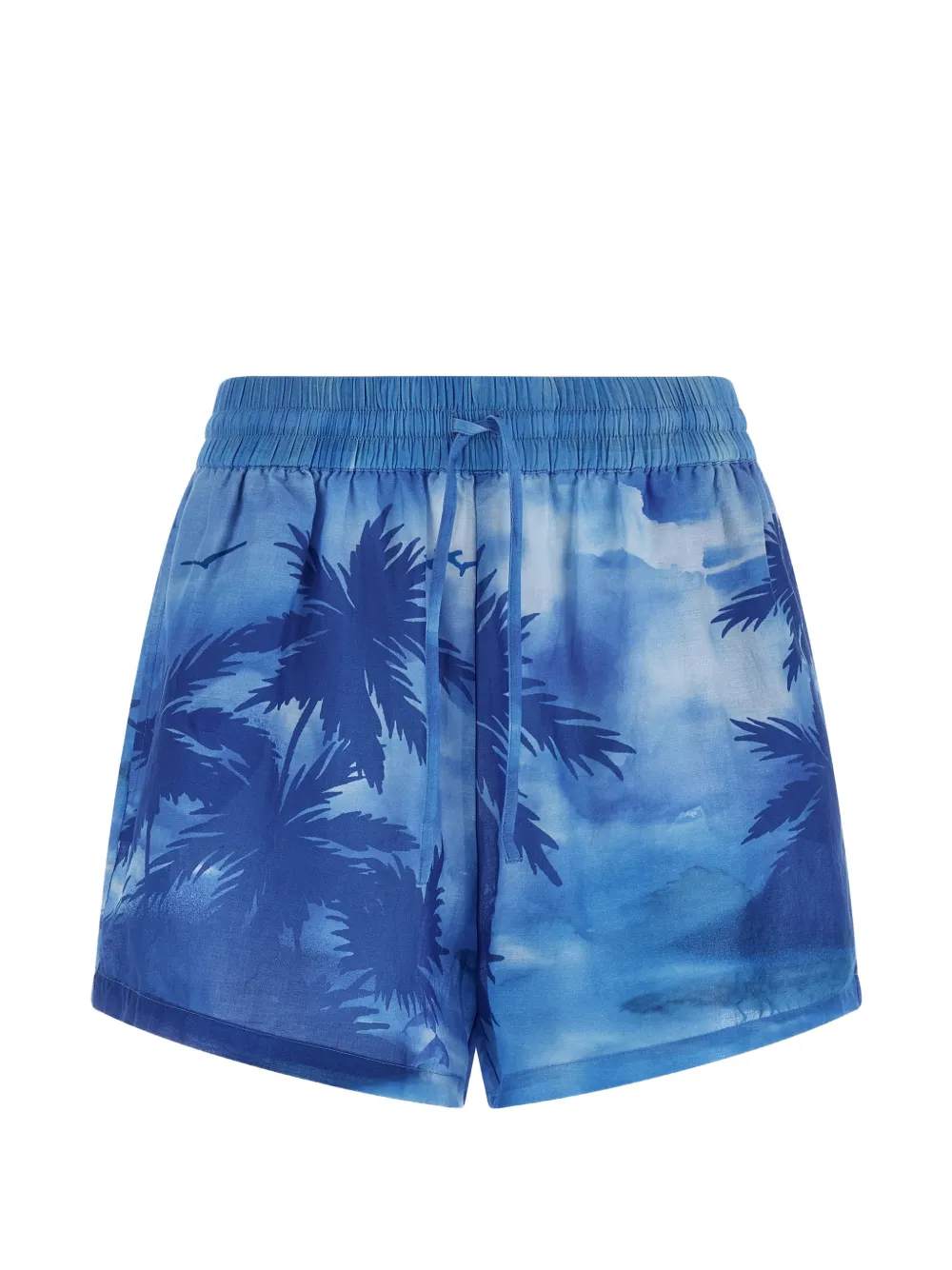 Polo Ralph Lauren Palm katoenen blouse en shorts Blauw