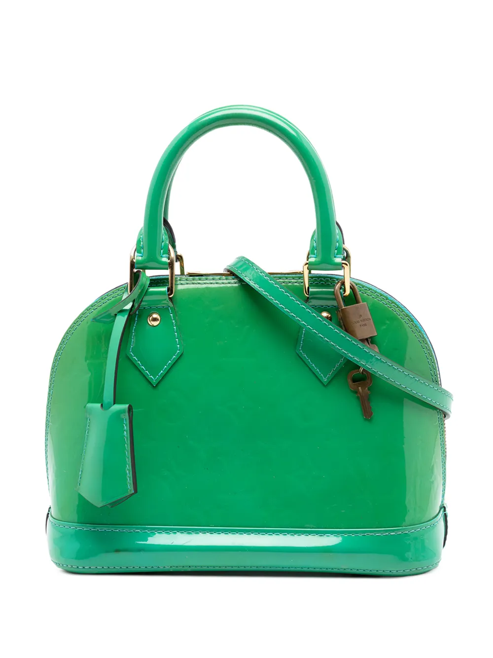 Louis Vuitton Pre-Owned 2015 Monogram Vernis Alma BB satchel - Verde