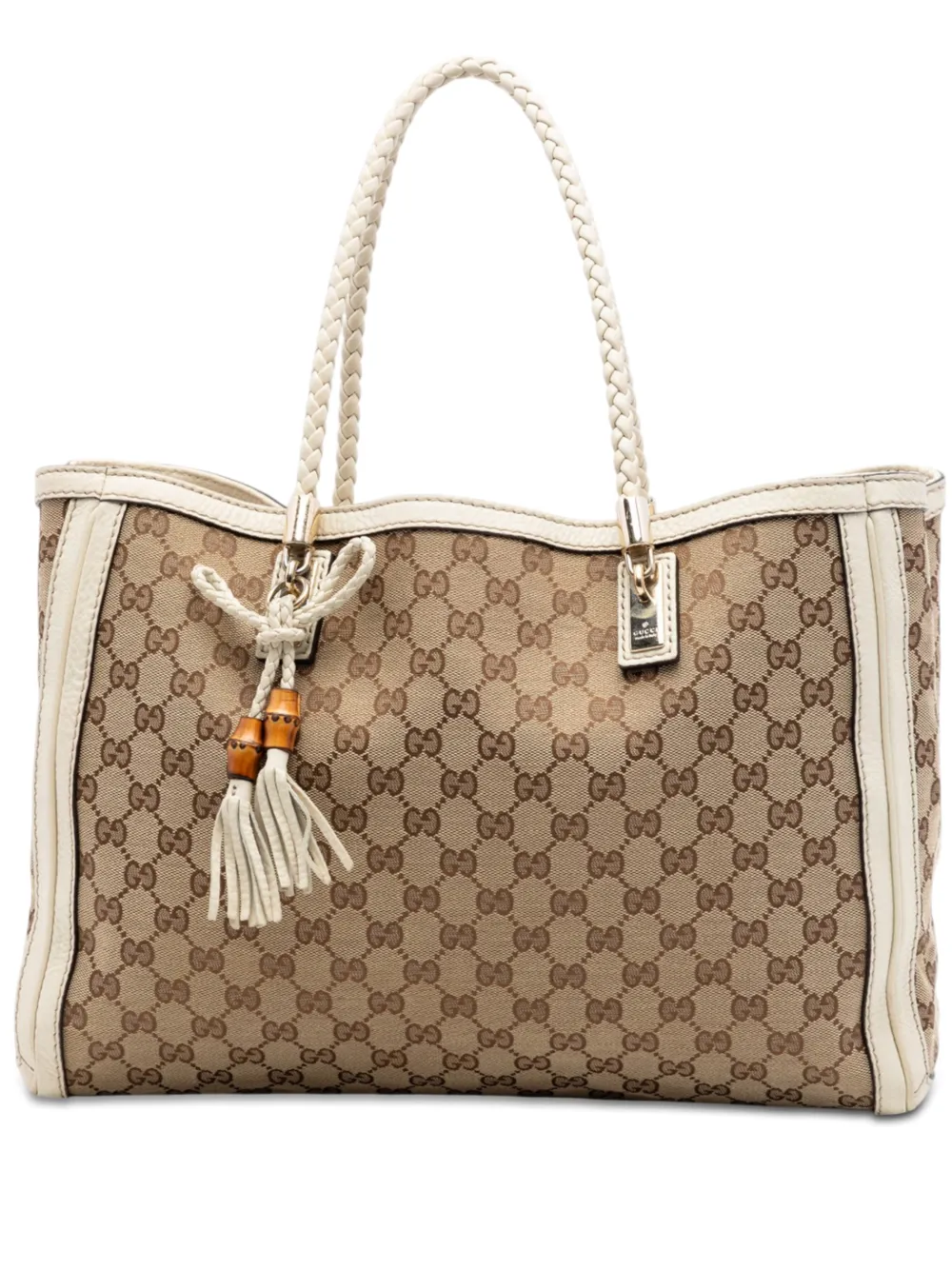 Gucci Pre-Owned 2016-2026 Medium GG Canvas Bella tote bag - Bianco