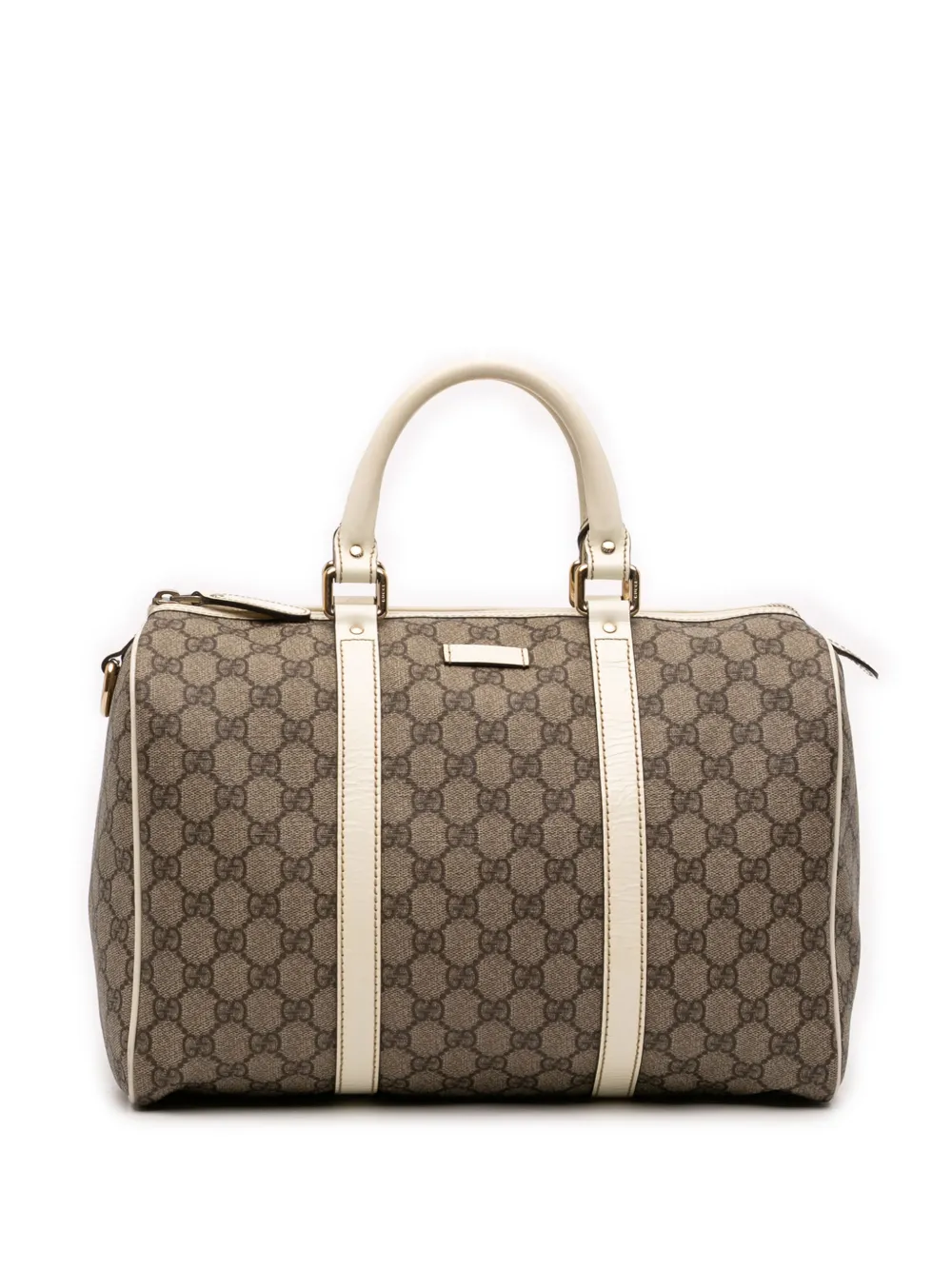 Gucci Pre-Owned 2016-2026 Medium GG Supreme Joy boston bag - Bianco