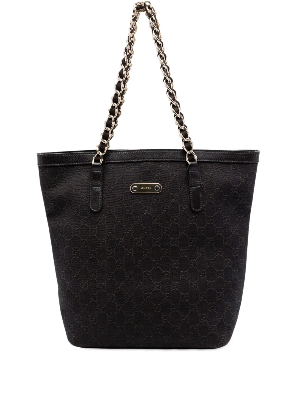Gucci Pre-Owned 2016-2026 GG Denim Capri tote bag - Braun