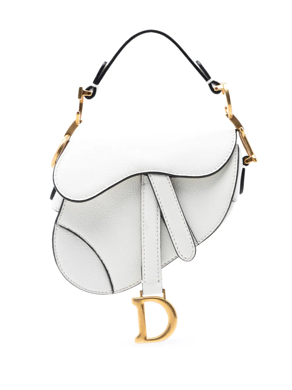 Christian Dior Pre-Owned 2021 Micro Goatskin Saddle Bag satchel - Weiß