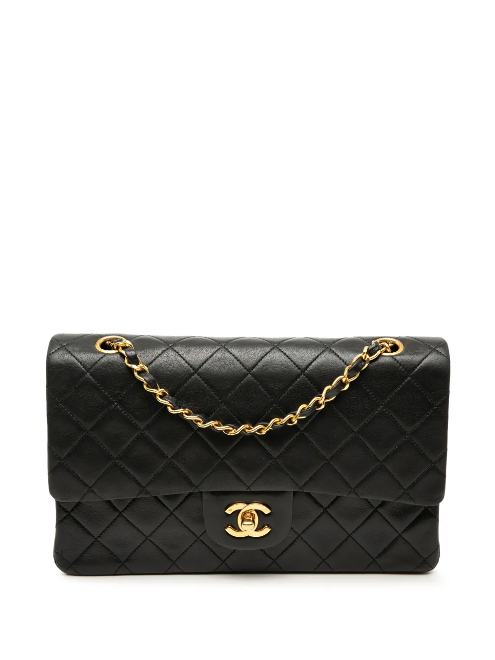 CHANEL Pre-Owned 1989-1991 Medium Classic Lambskin Double Flap shoulder bag - Nero