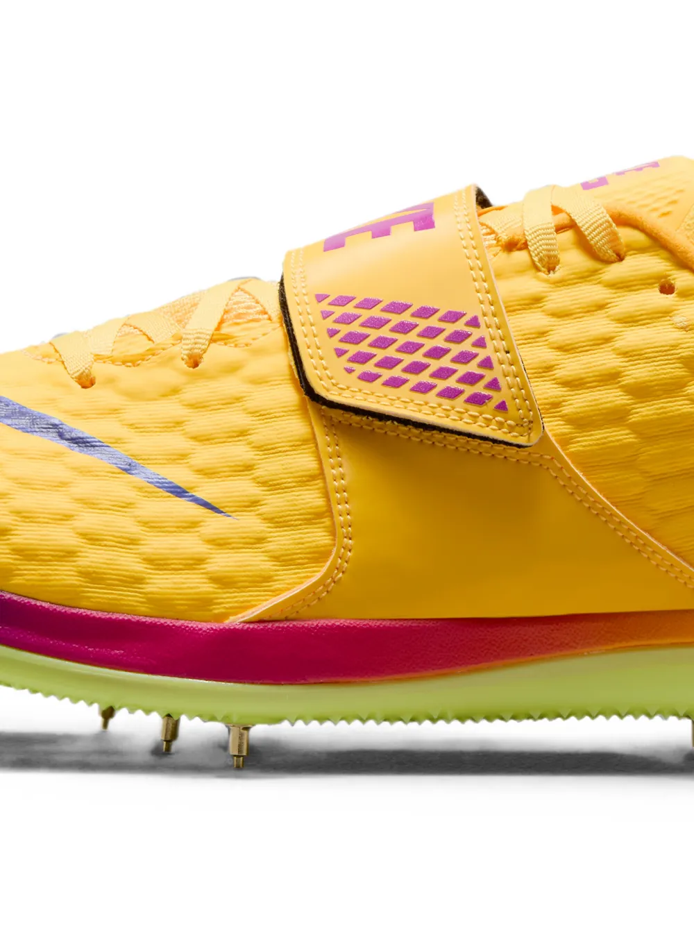 Nike High Jump Elite sneakers met klittenband Geel