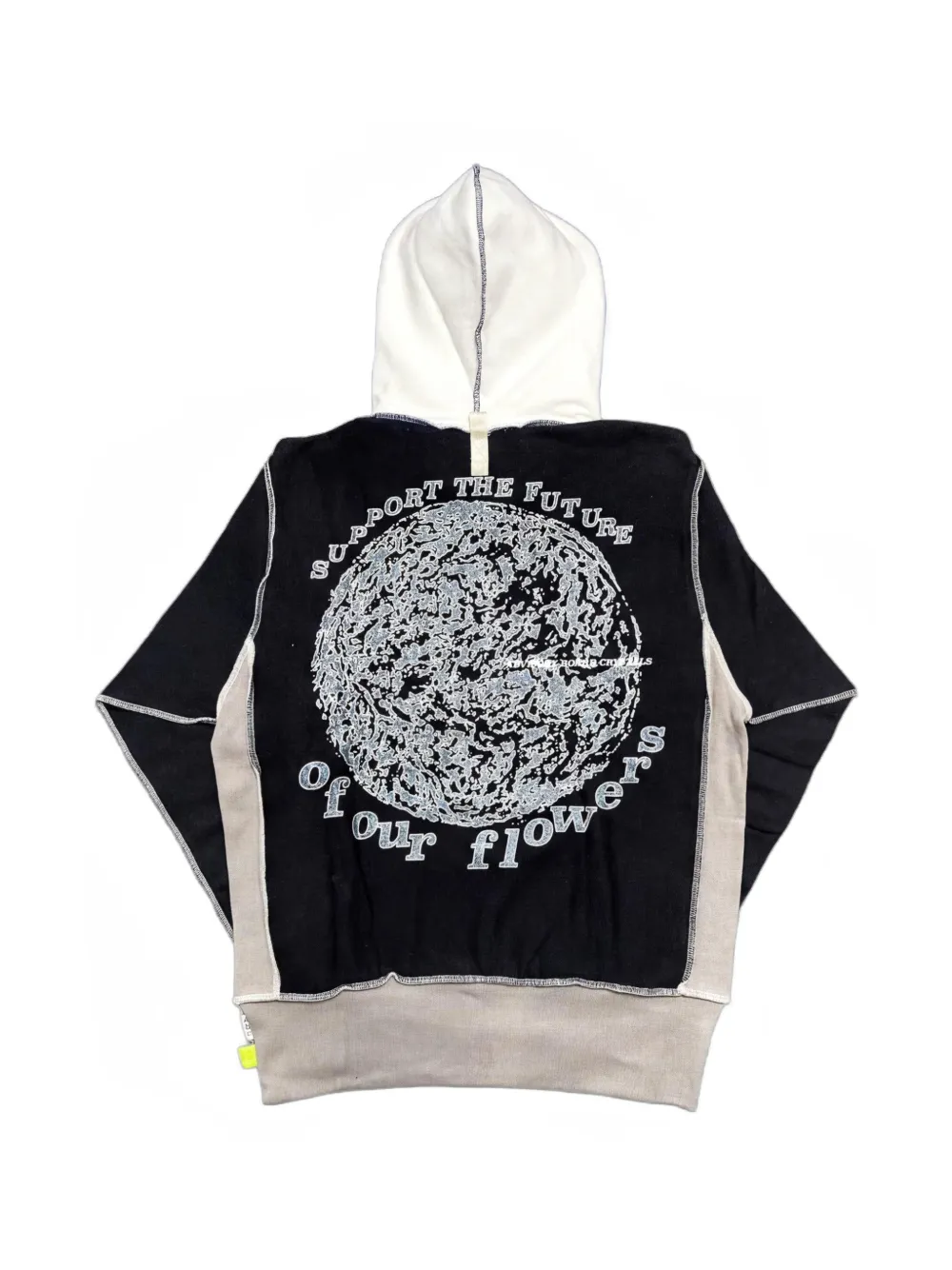 Advisory Board Crystals Hoodie met print en vlakken Zwart