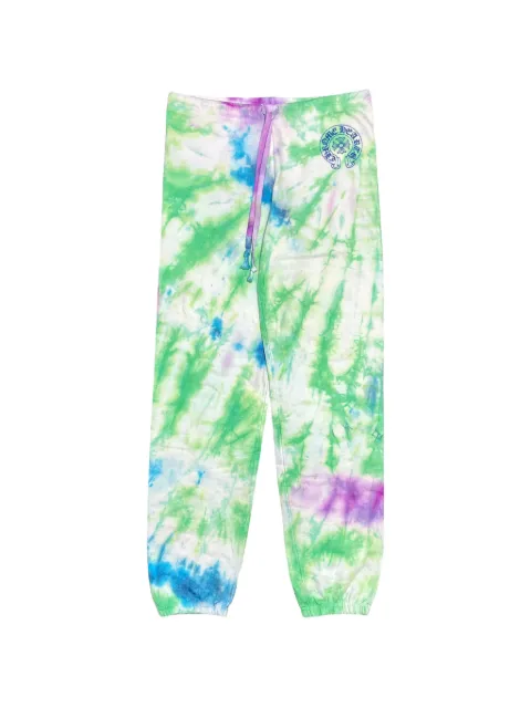 Chrome Hearts logo-print tie-dye track pants