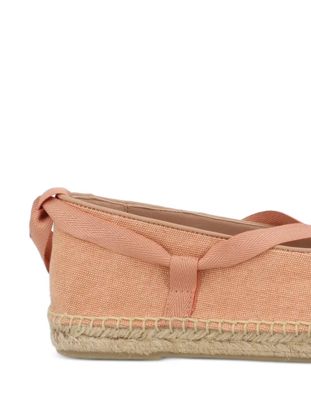 Castañer lace-up espadrille ballet flats Oranje