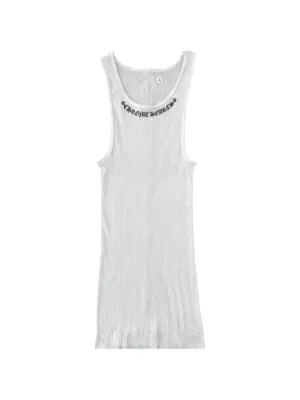 Chrome Hearts horseshoe-detail round-neck Tank Top | White | FARFETCH