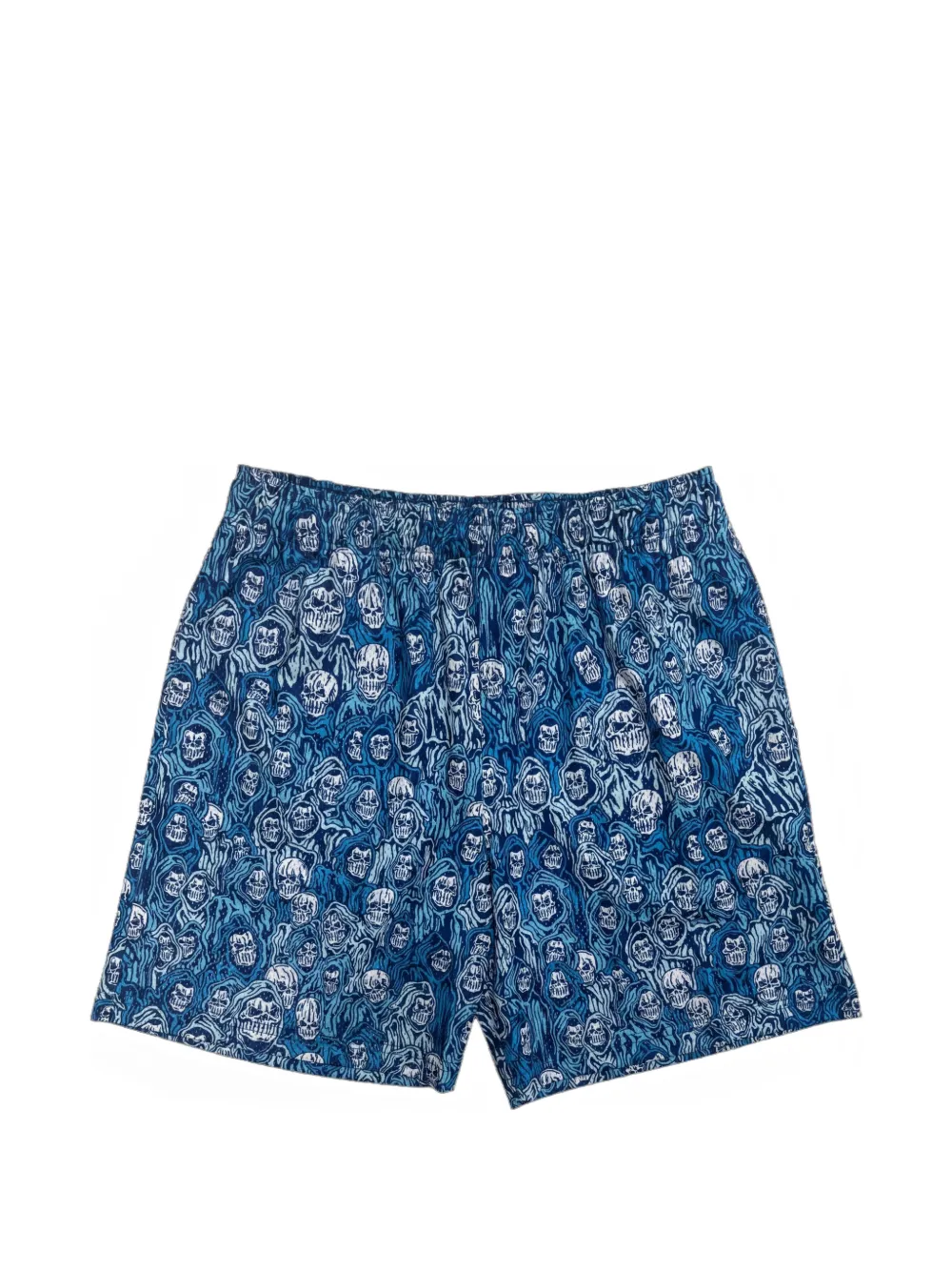 Warren Lotas Reaper Camo mesh shorts - Blau