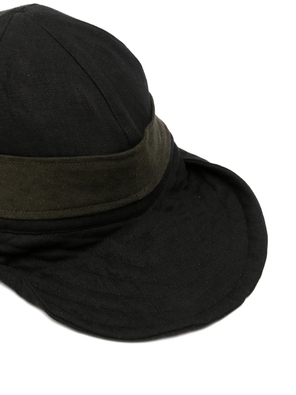  Ziggy Chen Gorro Con Ribete En Contraste - Negro 