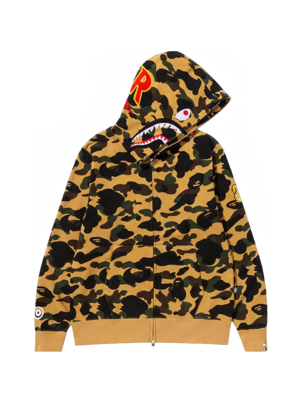A BATHING APE® 1st Camo shark hoodie - Giallo
