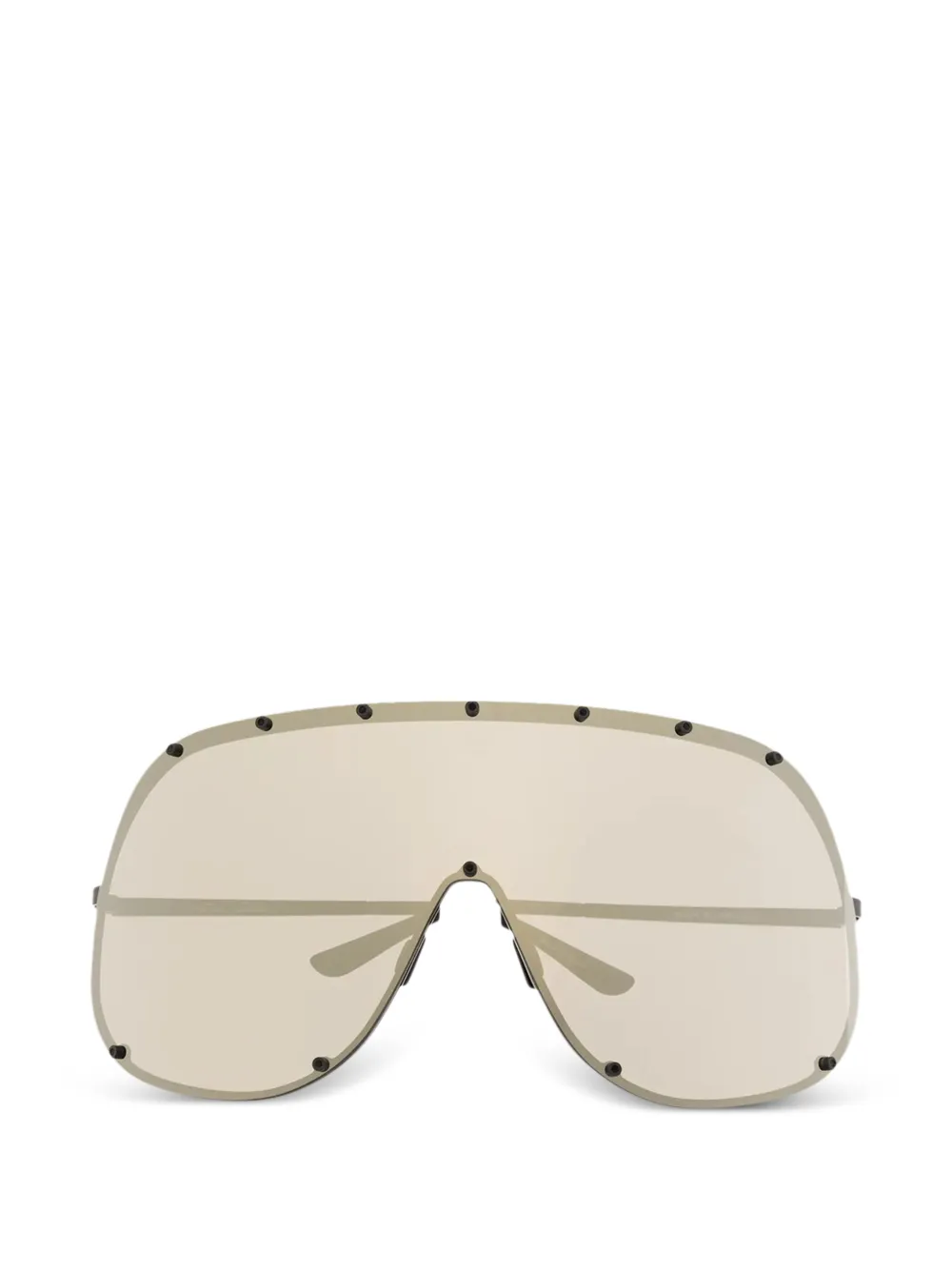 Rick Owens Shield studded sunglasses - Nude