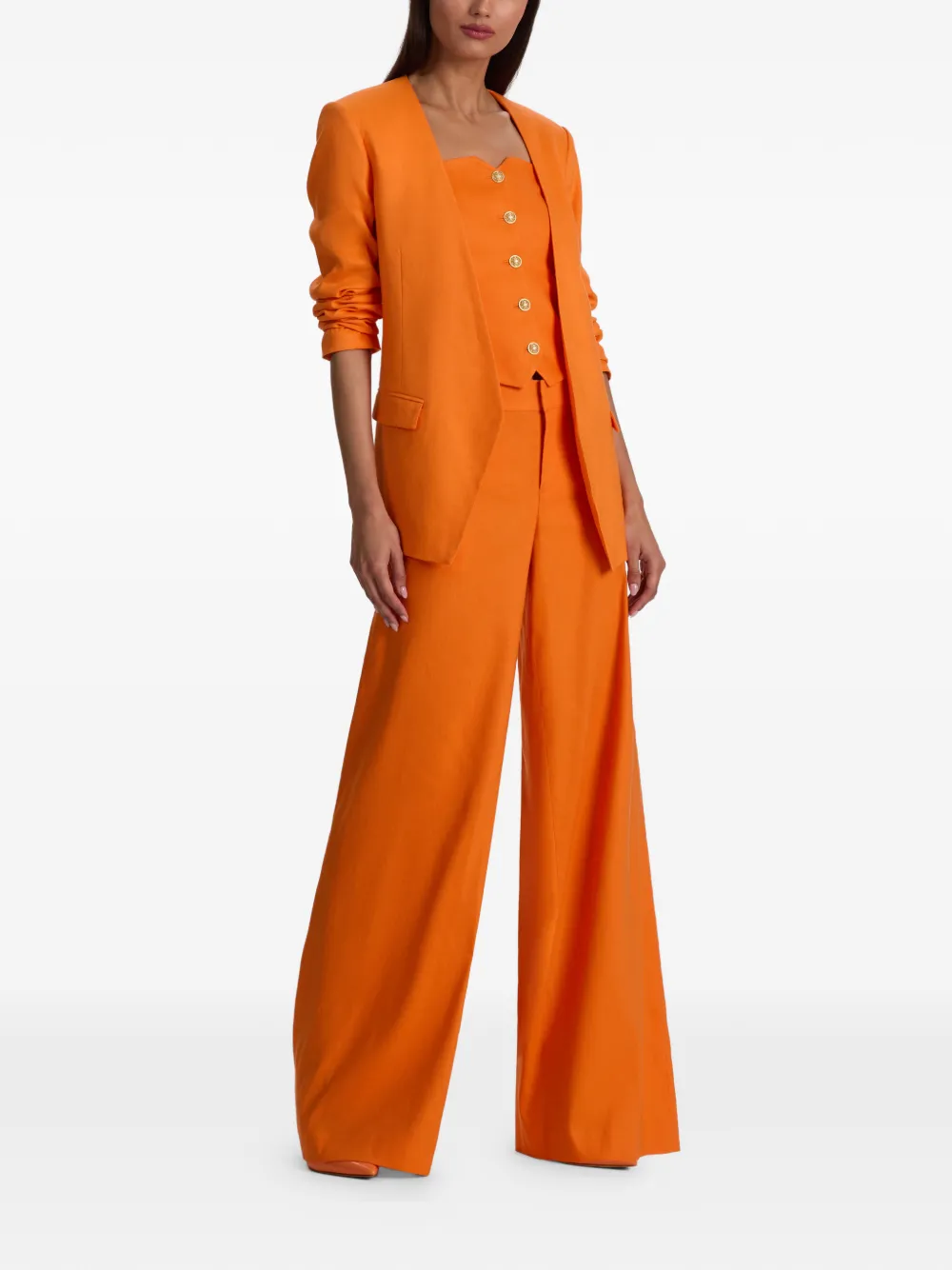 alice + olivia Kraagloze blazer Oranje