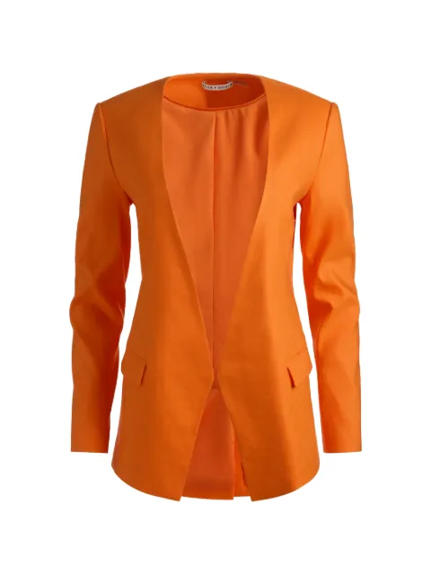 alice + olivia blazer sin cuello