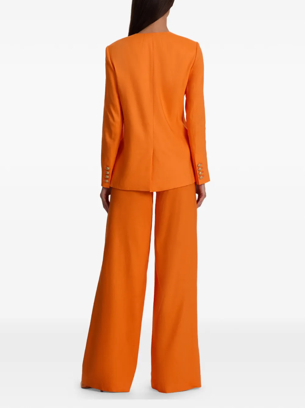 alice + olivia Kraagloze blazer Oranje