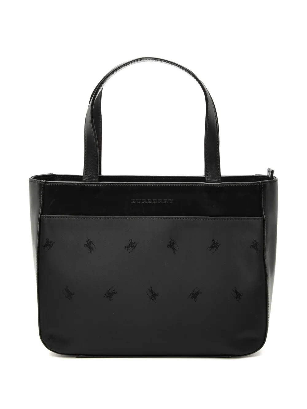 Burberry Pre-Owned 2000-2017 Leather Trimmed Nylon handbag - Schwarz