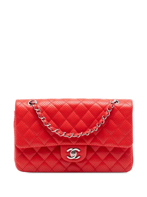 CHANEL Pre-Owned 2006-2008 Medium Classic Perforated Lambskin Double Flap shoulder bag