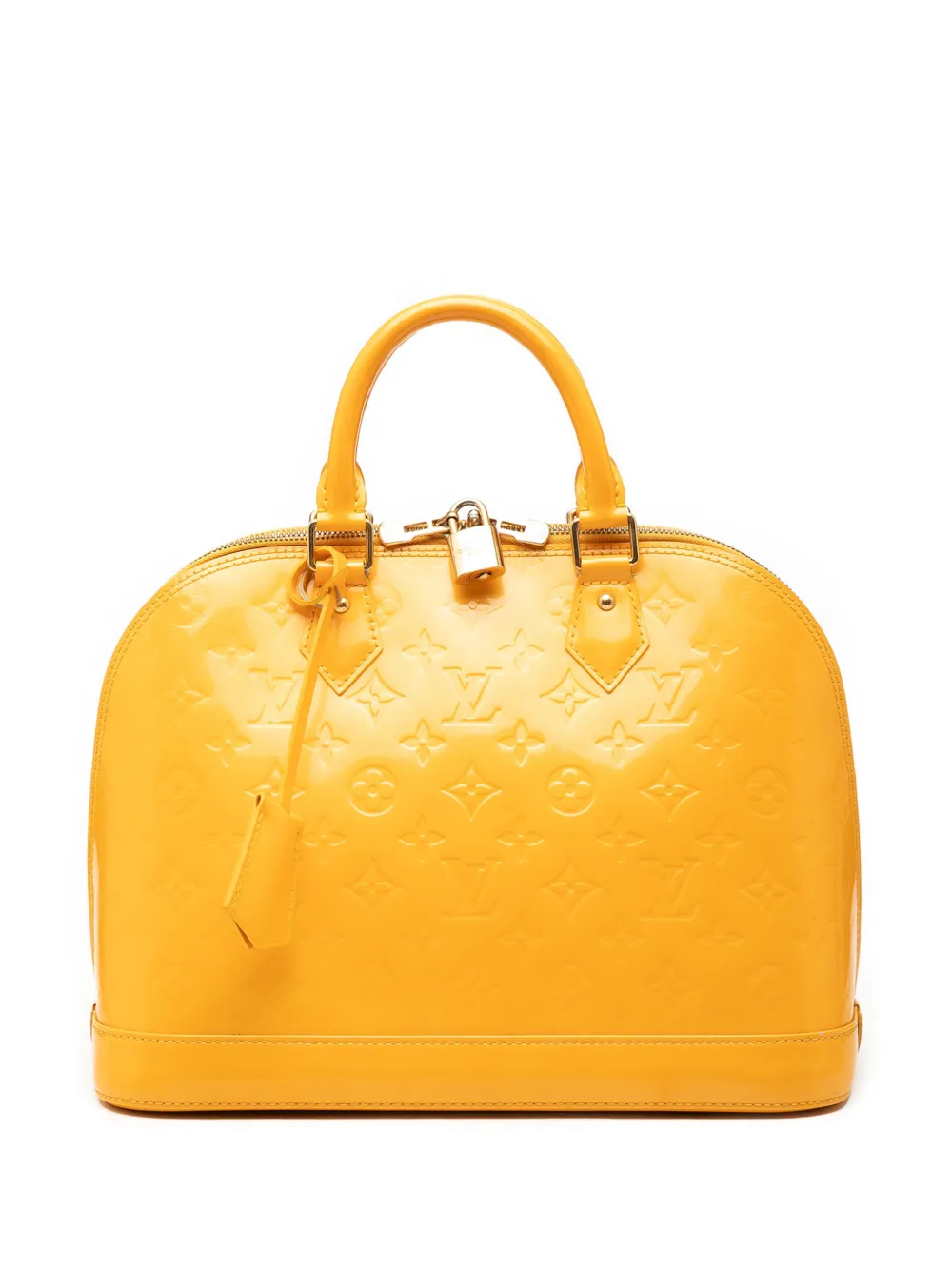 Louis Vuitton Pre-Owned 2012 Monogram Vernis Alma PM handbag - Giallo