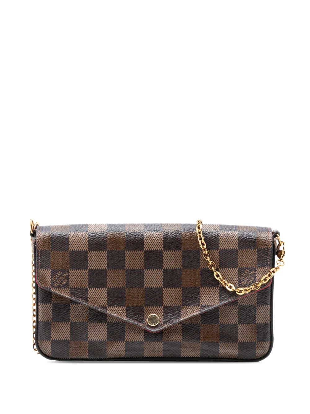 Louis Vuitton Pre-Owned 2019 Damier Ebene Pochette Felicie crossbody bag - Braun