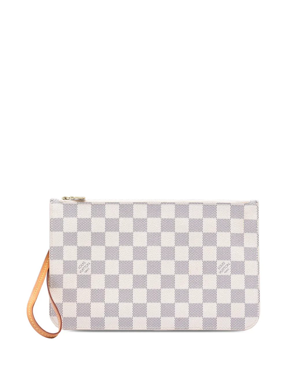 Louis Vuitton Pre-Owned 2015 Damier Azur Neverfull MM pouch - Bianco