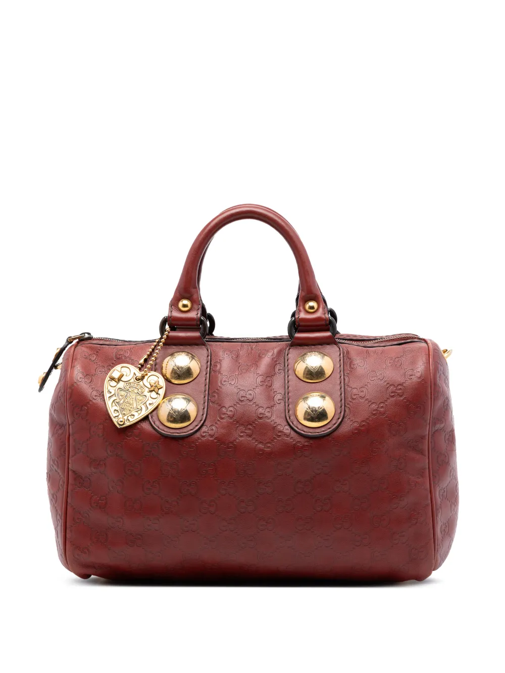 Gucci Pre-Owned 2016-2026 Guccissima Babouska boston bag - Rosso