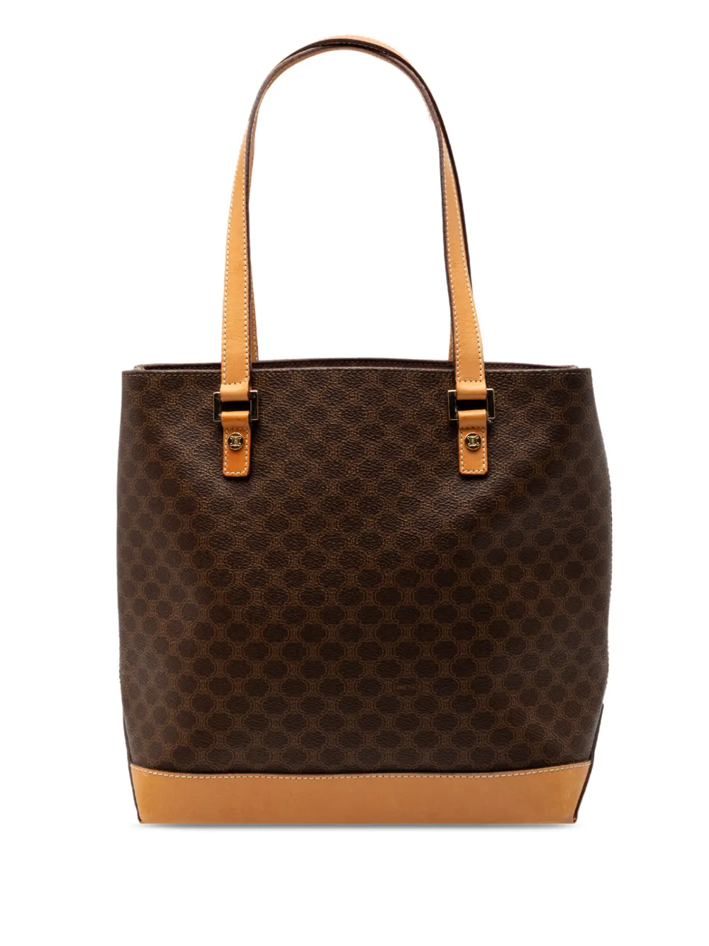 Celine Pre-Owned 20th Century Macadam Coated Canvas tote bag - Marrone