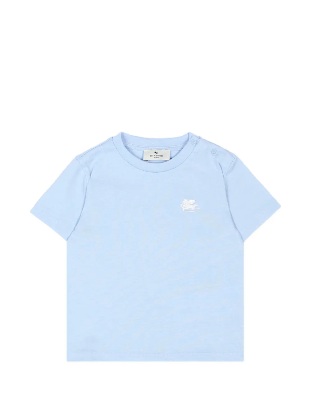 ETRO KIDS Pegaso-embroidered T-shirt - Blu