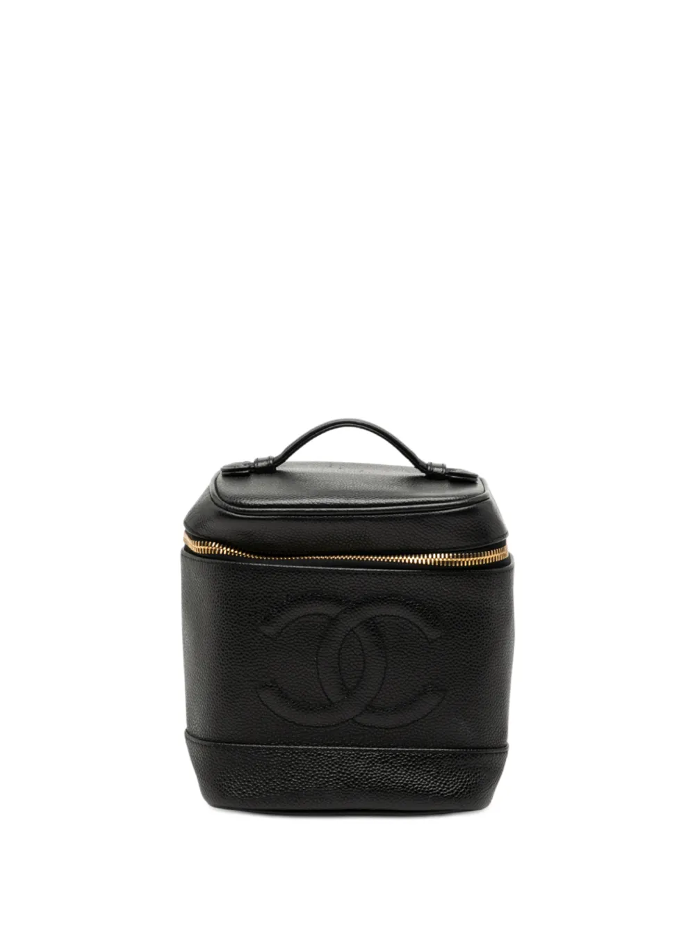 CHANEL Pre-Owned 2000-2002 CC Caviar vanity bag - Schwarz
