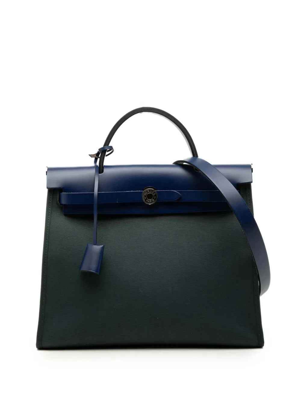 Hermès Pre-Owned 2021 Toile Herbag Zip 31 satchel - Blu