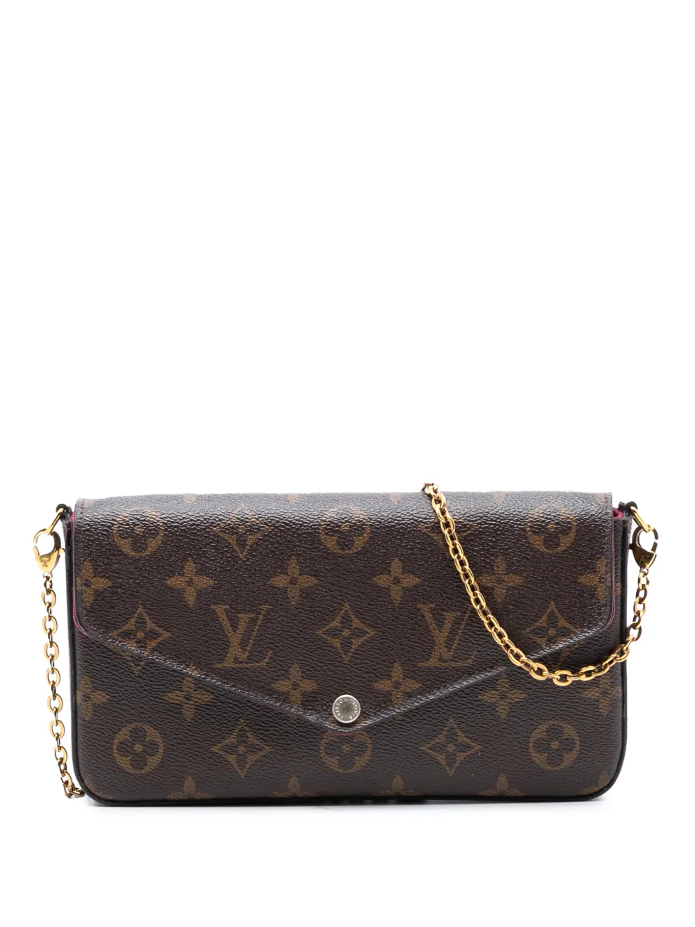 Louis Vuitton Pre-Owned 2015 Monogram Pochette Felicie crossbody bag - Marrone