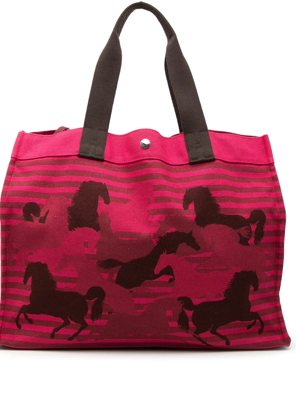 Hermès Pre-Owned 2010-2026 Toile Chevaux En Camouflage Beach tote bag - Rosa