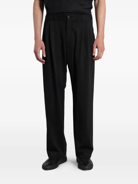 KANEMASA PHIL Tuck Easy pleated elasticated-waist trousers