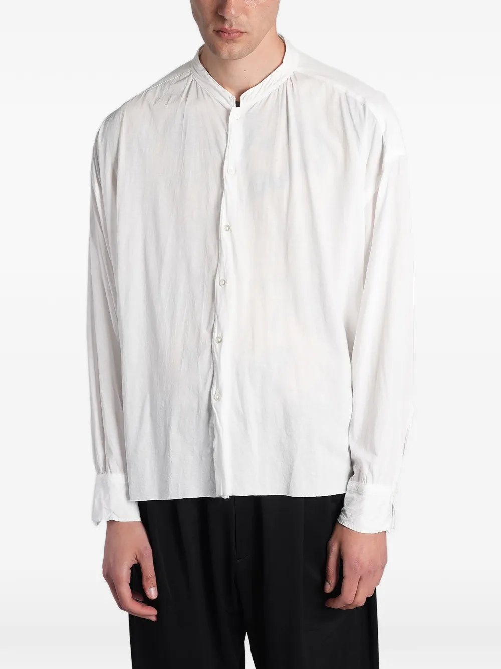 KANEMASA PHIL Eclipse long-sleeve shirt - Bianco