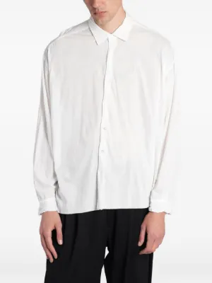 KANEMASA PHIL Eclipse long-sleeve Shirt | White | FARFETCH ID