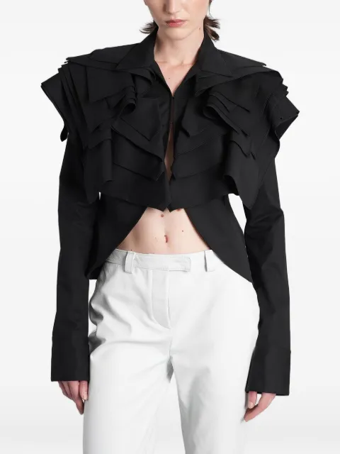ANGELICA MONTINI STUDIOS Jasmin ruffled cropped jacket