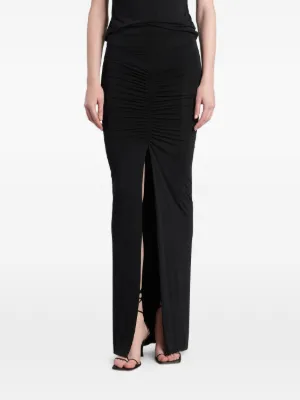 Ottolinger fine-ribbed Mini Skirt | Black | FARFETCH RO