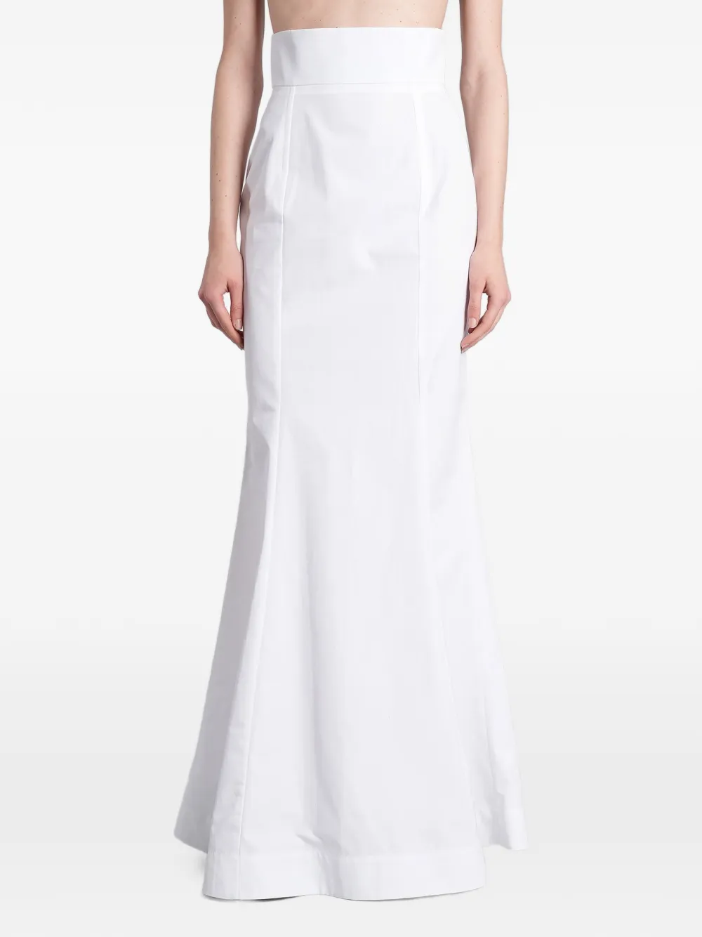 ANGELICA MONTINI STUDIOS Bianca high-waisted maxi skirt - Bianco