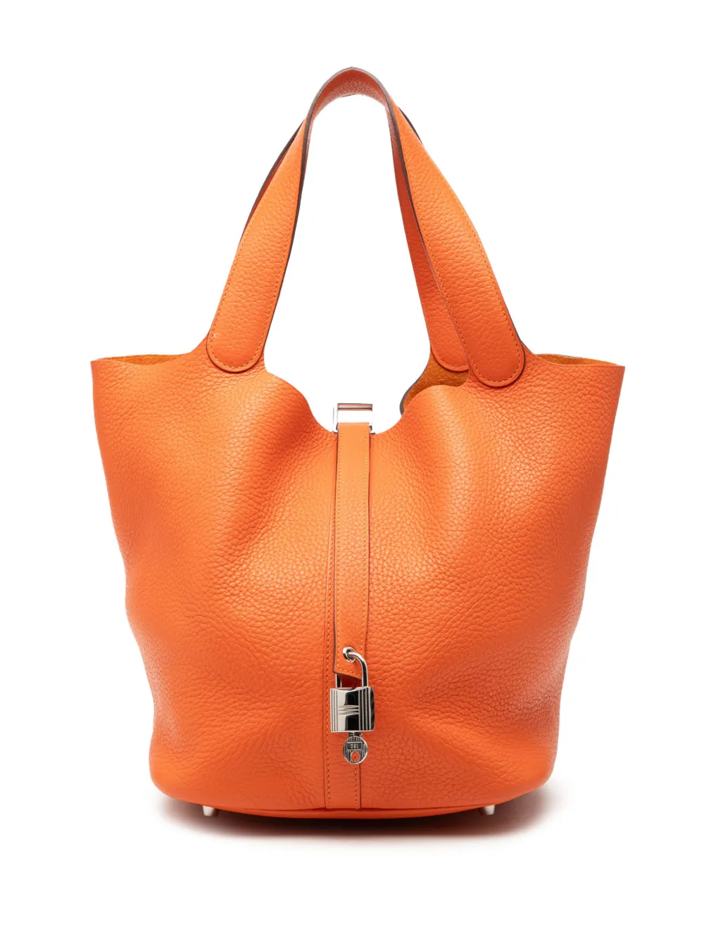 Hermès Pre-Owned 2015 Clemence Picotin Lock 26 handbag - Arancione