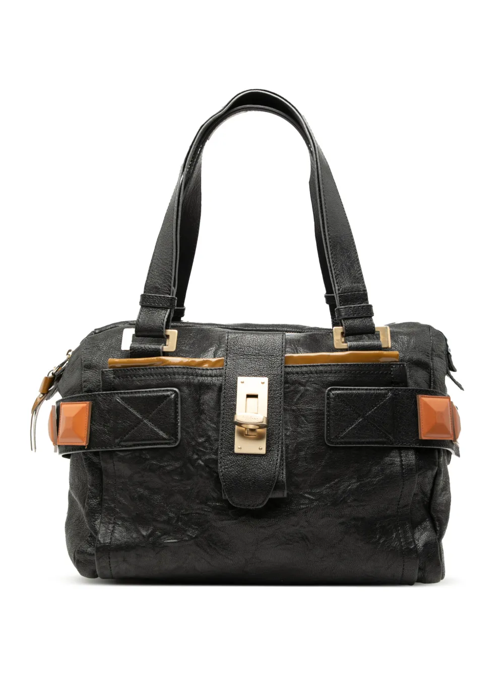 Chloé Pre-Owned 2008 Leather Audra shoulder bag - Nero