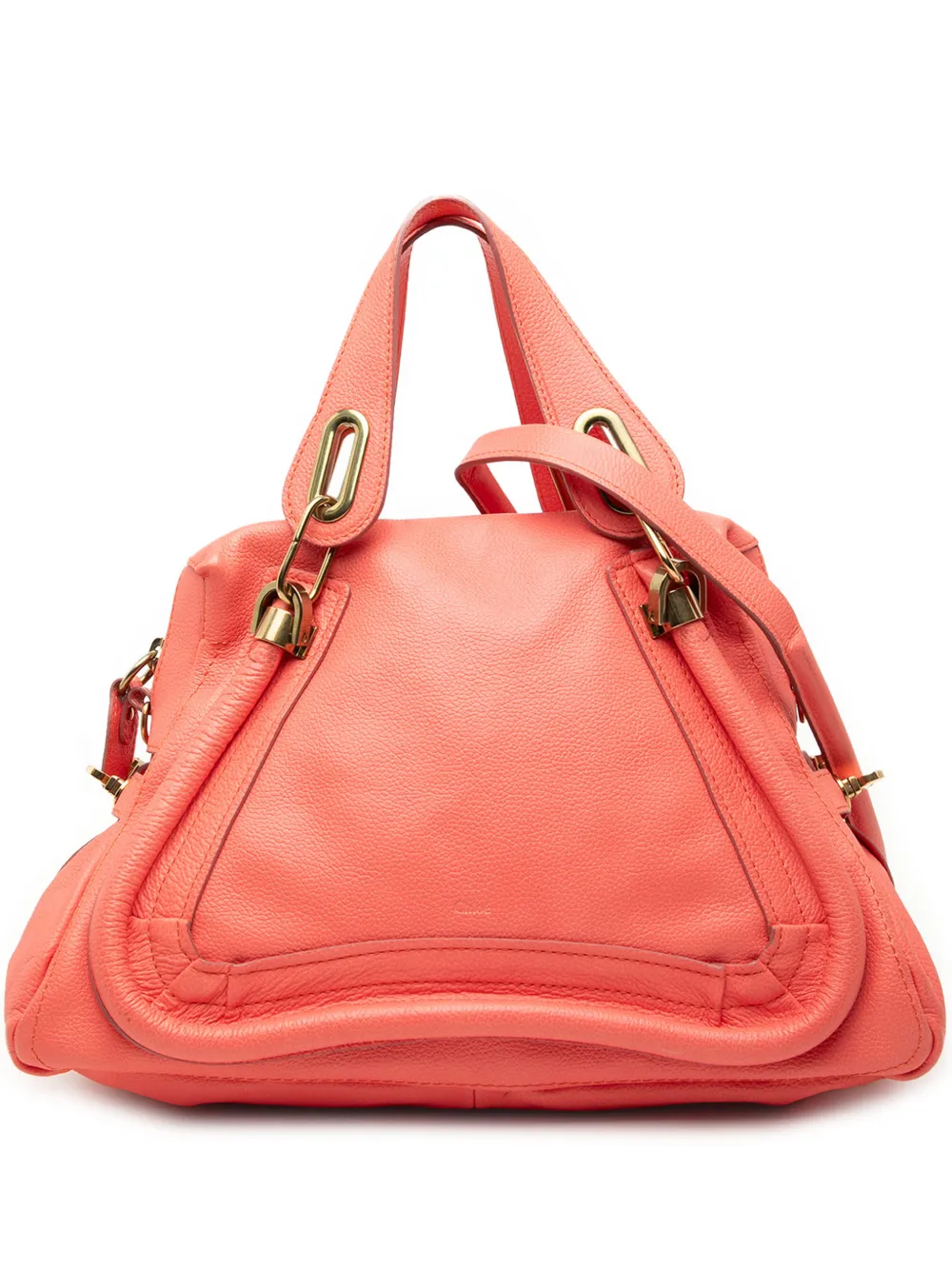 Chloé Pre-Owned 2013 Medium Leather Paraty satchel - Arancione