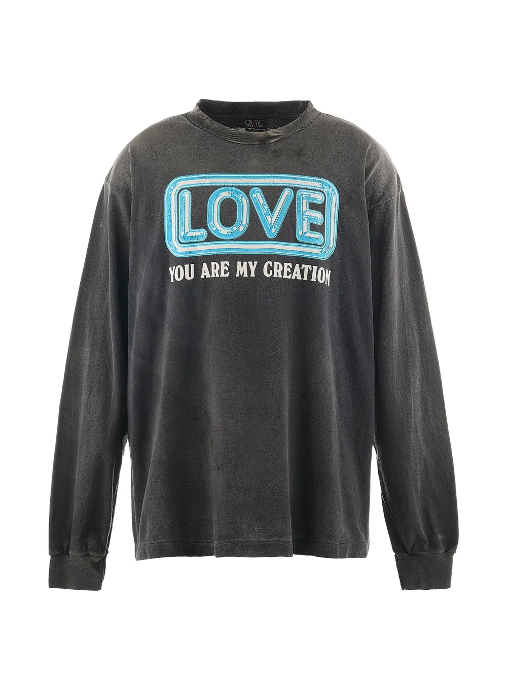 SAINT MXXXXXX graphic-print long-sleeve T-shirt - Nero