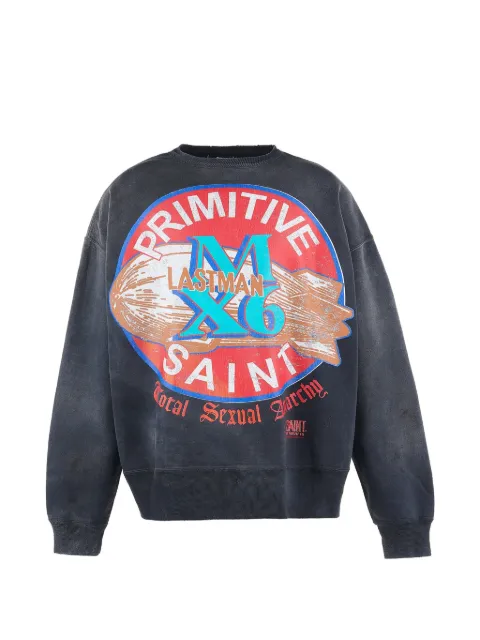 SAINT MXXXXXX sudadera Lastman con estampado gráfico