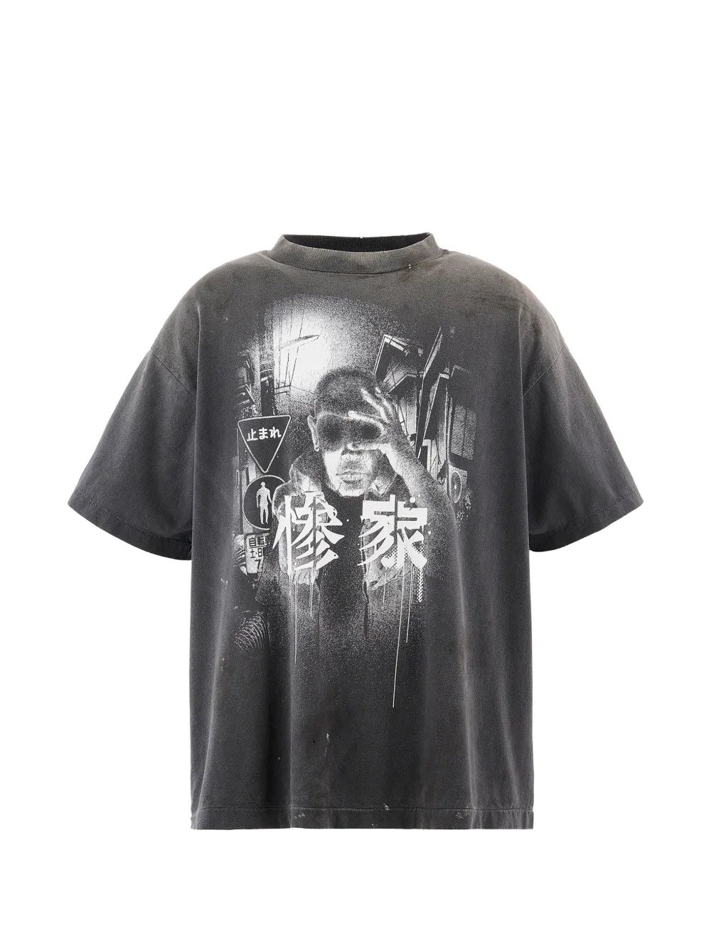 SAINT MXXXXXX graphic-print crew-neck T-shirt - Nero