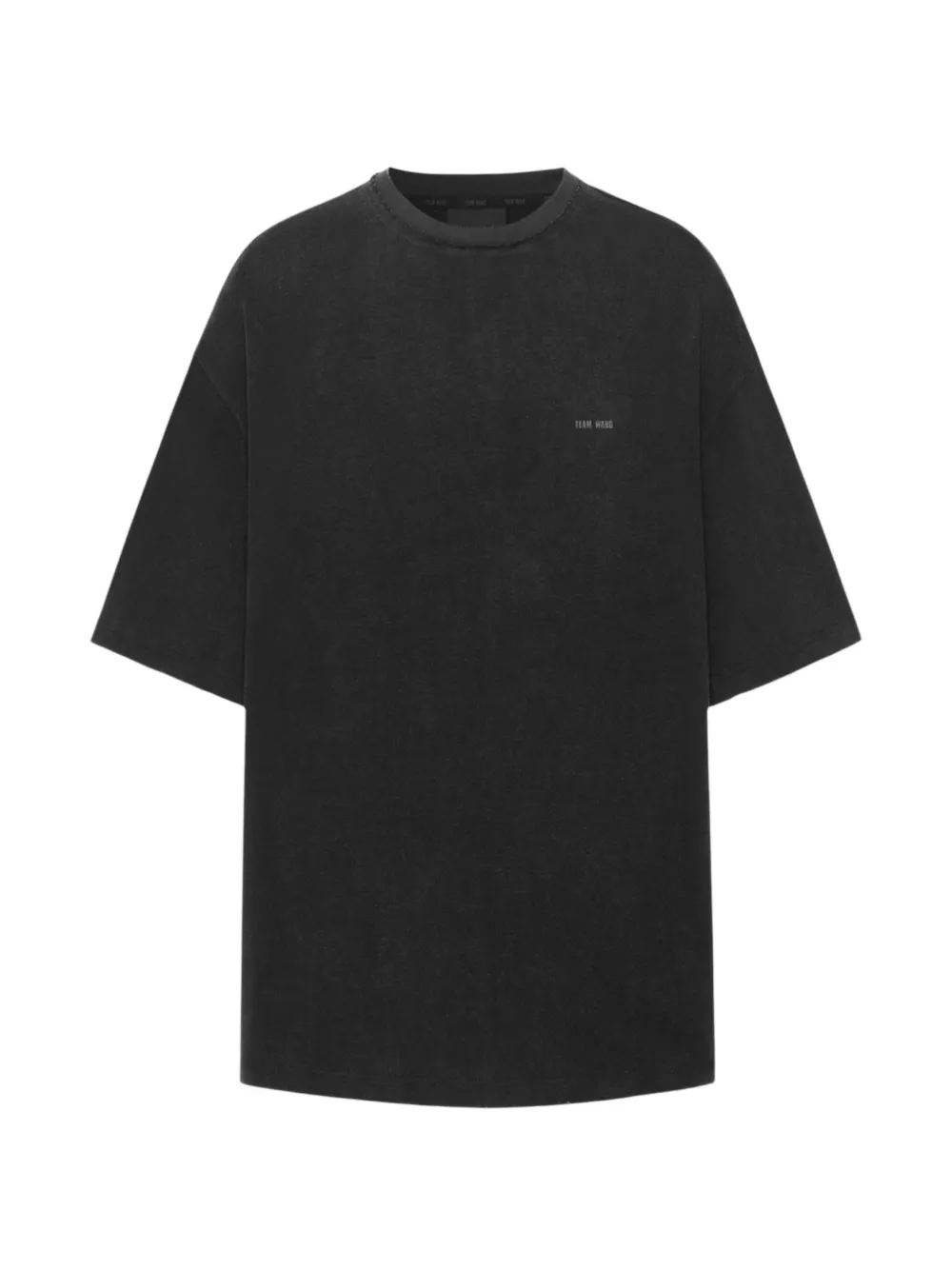 TEAM WANG design logo-print distressed T-shirt - Nero