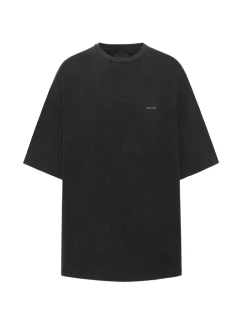 TEAM WANG design logo-print distressed T-shirt