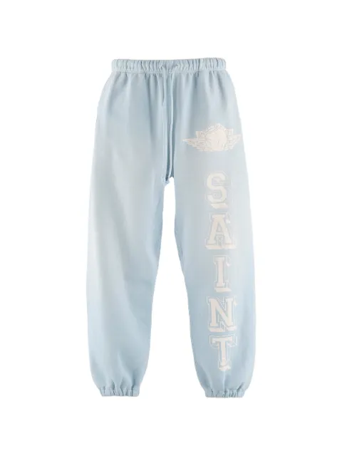 SAINT MXXXXXX logo-print track pants