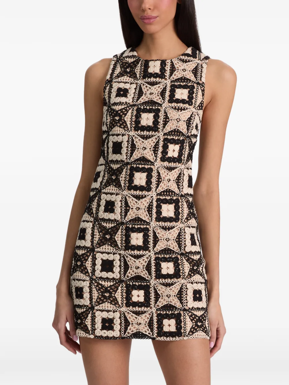 alice + olivia Clyde A-lijn jurk Zwart